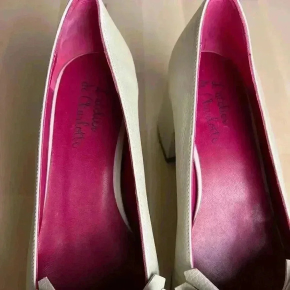 L'atelier de Charlotte Holiday B Platform Pumps Black and Neutral Europe Size 39 - Picture 7 of 8